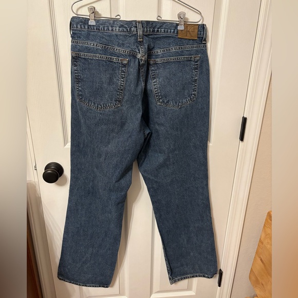 Calvin Klein Jeans Women’s Size 14 Classic Straight Leg Blue Denim 100% Cotton - Picture 6 of 12